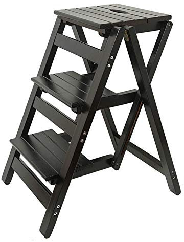 MTYLX Gradino, Gradino Portatile, Gradino Pieghevole Multifunzione Piatto Spesso Antiscivolo Moda Semplice, Scala a 2, 3 Gradini,B,3 Passai