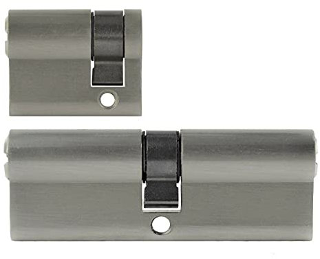 2 likadana 1 x profilcylinder 45/45 mm 1 x halvcylinder 30/10 mm 5 nycklar