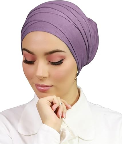 Turban Dam hijab slip-on korsad kupa för muslimska kvinnor, beslöjad TU-2