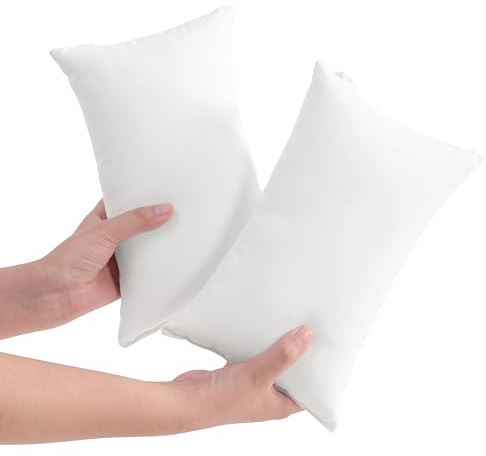 NTBAY Tiny Pillows, Down Alternative 7x11 Microfiber Mini Pillow for Travel, Pets, Soft Machine Washable Small Pillows for Neck, Wrist, Lumbar and Knee, White