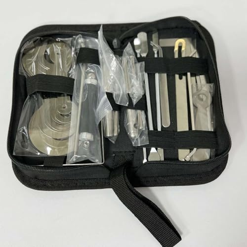 Kit compatto di strumenti di riparazione per sassofono con custodia per flauto, oboe, clarinetto, trombone, tromba e manutenzione