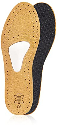 Semelles orthopédiques en cuir pour le neurome de Morton et la douleur à l'avant-pied, avec support et coussin de la voûte métatarsienne, pour hommes et femmes, Kaps Allevia