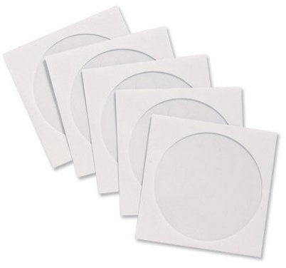 200 buste bianche di alta qualità per CD/DVD/Bluray con finestra trasparente di Dragon Trading