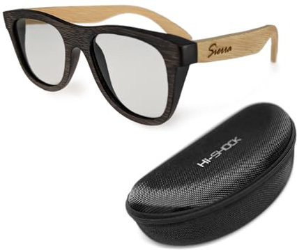 Hi-Shock Passive Bambus 3D-Brille Sierra für 4K 3D TVs kompatibel mit LG Philips, Grundig, Löwe, Sony, Panasonic, Toshiba | komp mit AG-F420 / PTA417 / ZCW000 / Art 32 / TDG500P