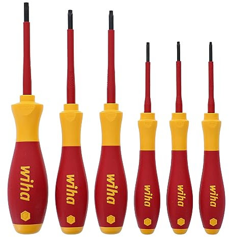 Wiha 32590 Torx-Schraubendreher-Set, isoliert, SoftFinish, 6-teilig