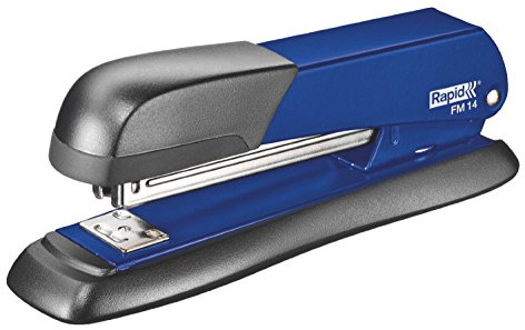 Rapid FM14 Full Strip Stapler, 25 Sheet Capacity, Stapling, Tacking and Pinning, Ergonomic Design, Metal Body, Blue, 5000280