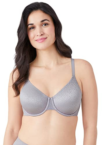 Wacoal Women's Back Appeal Unlined Full Coverage Underwire Bra, 855303, Opaque, Silver Ii Wall Lights, 32E