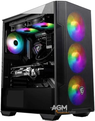 Generico Pc Desktop AGM Gaming i5 14400F / RTX 5060 8GB Gddr7 / RAM DDR5 32Gb 5600mhz RGB/Ssd m2 1TB Nvme pci4 / Windows 11 incluso
