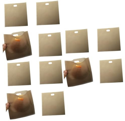 Gatuida 12 Stk sandwich tüten sandwichtüte satchpack rücksack toast bags rucksaxk grillbeutel brotzeittüten Toasterbeutel gepäckträger rucksack brotstreicher Ptfe Brotbeutel Pizzabeutel