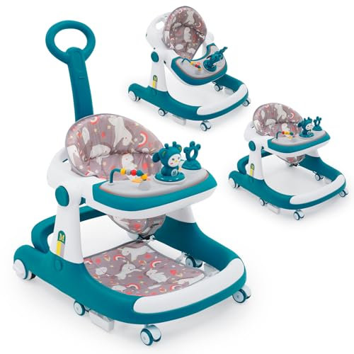 Baby Lauflernhilfe,3-in-1 Lauflernhilfe vom Sitzen zum Stehen, mehrfach abnehmbarer Modus, Unterhaltungs-Lern-Baby-Aktivitätstisch für Babys, Jungen und Mädchen