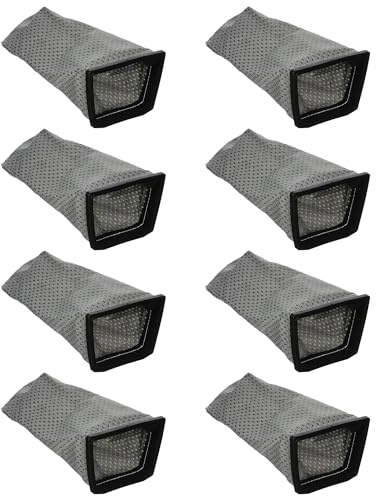 (8pcs) 43662023 Replacement Bags Hoover Porta Power Swingette S1015 S1029 and CH30000 Commercial Canister Vacuum, yellow