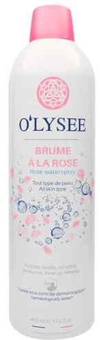 Brume d'eau Pure à la Rose Brume de Beauté Rafraîchissante Anti-âge | Sans Alcool | Démaquillant | Hydratant | 400 ml