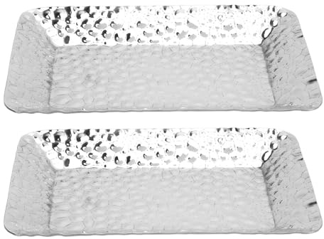 Vassoio da Toilette per Bancone del Bagno, Vassoio da Portata, Organizer da Bancone da Bagno per, Vassoi in Metallo Vassoio Decorativo in Acciaio Inossidabile