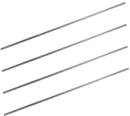 TOYANDONA 4 Stück Tischfußball Fußballtischzubehör Austauschbare Kickerstange Austausch Der Kickerstange Metallstange Fußballmaschinenstange Zubehör Für Eisen Silver