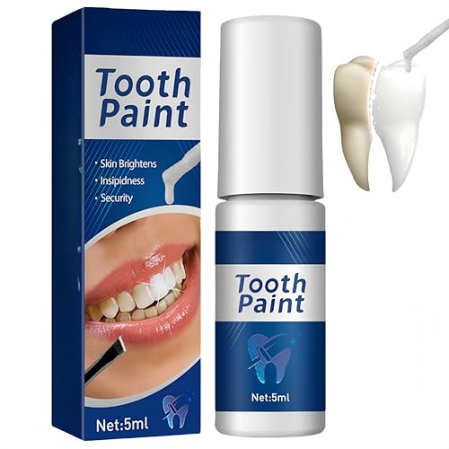 Laca dental blanqueadora instantánea, cuidado bucal, pulido y abrillantador dental, pintura blanca para todo tipo de dientes, pintura de esmalte, pulido dental blanco intenso (1Piezas)