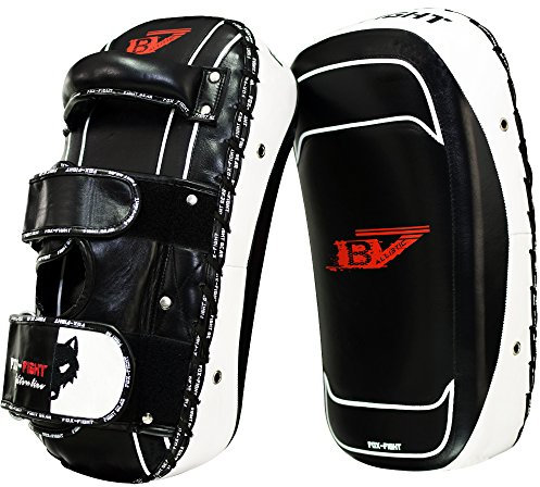 FOX-FIGHT B7 Schlagpolster Arm Schield professionelle hochwertige Premium Qualität aus echtem Leder Handpratzen Schlagpratzen Pratzen Schlagkissen Boxpads Training Sparring Muay Thai MMA