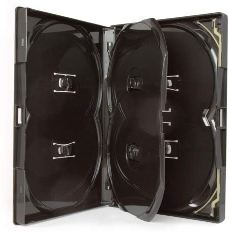 Amaray 1 x Dragon Trading DVD-Disc-Hülle für 6 Discs mit 14 mm Rücken und Außenhülle für 6 Discs jedes Formats.