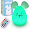 BONNYCO Nachtlicht Kinder mit Fernbedienung und Berührungssensor 16 Farben Maus Nachtlicht Baby mit Timer | Nachttischlampe Kinder Silikon 100% BPA-Frei | Nachtlampe Kinderzimmer Geschenke Baby