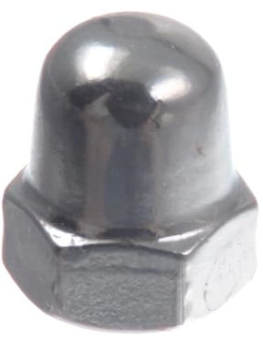 Écrou borgne SECCARO M5, acier inoxydable V2A VA A2, DIN 1587, hexagone, forme haute, 20 pièces