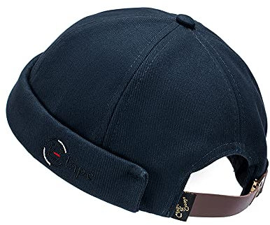 CLAPE Watch Cap Commando Work Beanie Baumwolle Docker Leon Brimless Hat Rolled Cuff Harbour Hat Damen Seemannsmütze Hafenmütze Herrenmütze Bikercap Hat