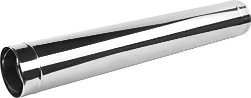 Kolor Edelstahl Rauchrohr Kaminaufsatz Ofenknie Ofenrohr Abgasrohre Rosette Regenhut Rohr Bogen T-Stück Kaminhaube Grundplatte (DN 100 mm, Rohr 1000 mm)