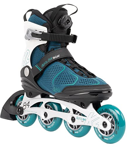 K2 Skate Alexis 84 BOA - Pattini in linea da donna, colore: Bianco Teal 30G0617, UE: 42.5 (UK: 8.5/US: 11)