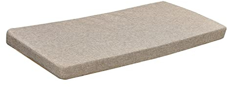 Bay Window Seat Cushions Indoor Furniture Non Slip Washable Custon Size Bench Cushion with Zipper 60x14 Inch, Khaki