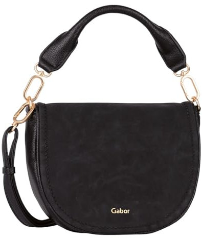 Gabor bags Lemonie Damen Überschlagtasche Umhängetasche Klein Schwarz