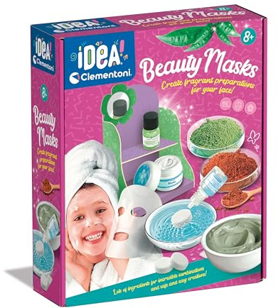 Clementoni - Masque d'idée : créez Votre Propre kit Scientifique de beauté Naturelle pour Filles, kit d'expérimentation en Laboratoire (8 Ans et Plus)