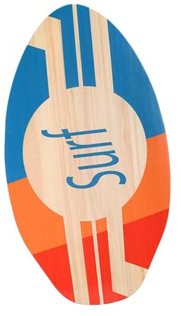 Amagogo Skimboard, Kleines Surfbrett Kinder, Surfboard Holz, Skimboarding, Stehendes Strandspielzeug, Skimboard für Erwachsene, Männer, Frauen, Anfänger