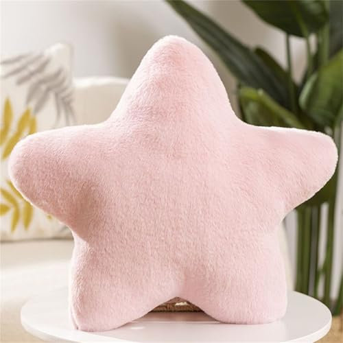 champracer Stern Kinderkissen, Kissen Kinderzimmer Sternform Dekokissen, Weiche Flauschige Sternenkissen, Weiches Dekoratives Kissen für Mädchen & Jungen Zuhause Schlafzimmer (Rosa,30 cm)