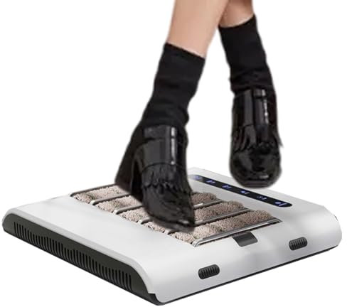 ELIKBH Cireuse à Chaussures à Induction Automatique, Polisseuse de Nettoyage de Chaussures 260 TR/Min, Brosse à Chaussures, Nettoyage sans Eau, pour Maison et hôtel