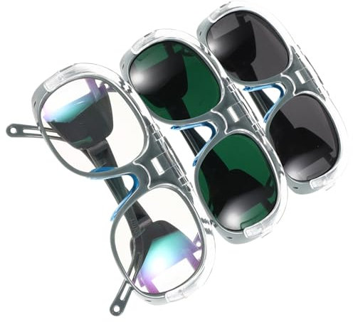 Gadpiparty Lunettes De Soudage Résistantes Aux Chocs Lentilles Équipement De Protection Travail Convient Cyclisme Soudage à L'arc 3 Paires De Verres