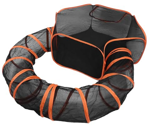 Large Pet Tunnel Cat, Foldable Small Animal Playpen Outdoor Cat Enclosure Tunnel Protable Dog Playpen for Small Animals