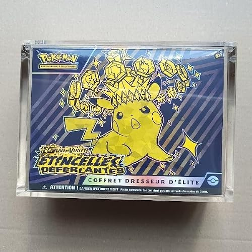 YOLOPROTECT | Boîte de Protection en Acrylique Transparent avec Couvercle Aimantée pour ETB Pokemon, Vitrine d'Exposition