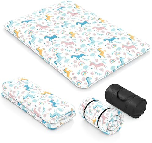 GIANTEX Materasso da pavimento 140x200 cm, materasso futon giapponese, tatami pieghevole e portatile, materasso pieghevole con borsa da trasporto e rivestimento rimovibile, materasso per dormire e
