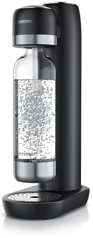 Arendo - Soda Maker Wassersprudler – inkl. 1000 ml Wasserflasche BPA frei – fein dosierbar – Soda Streamer kompatibel mit 60 l CO2 Zylindern