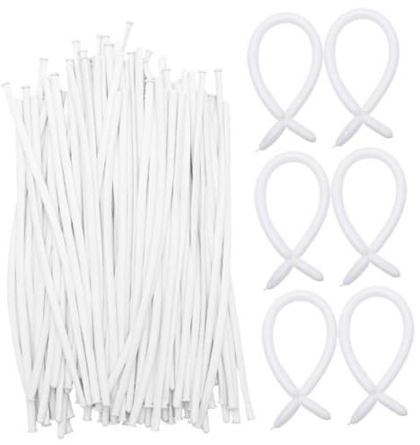 Beaupretty 200 Globos de Modelado Largos y Giratorios de Látex de Color Claro, 200 Piezas para Decoración de Fiestas, Bodas y Cumpleaños, Globos para Crear Flores y Figuras Divertidas