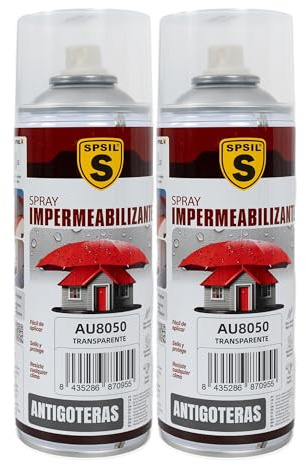 Etrexonline Spray Sellador Impermeable Transparente 400 ml, para Grietas y Fugas, Secado Rápido, Alta Adherencia, para Metal, Madera, PVC y Cemento, Uso Interior y Exterior, 2 x 400 ml