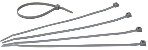 Kopp Kabelbinder 200 x 5 mm, 50 Stück, silber-grau, 324620092
