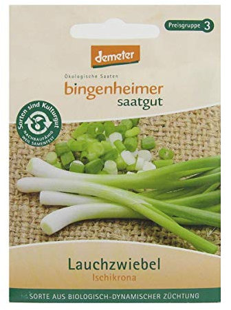 Bingenheimer Saatgut Lauchzwiebel Ischikrona demeter bio für 4-6 m²
