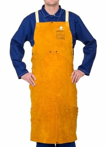 Weldas Schweisserschürze GB mit Riemensystem Länge 91cm x Breite 60 cm