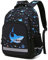 Kouxunt Hai Schulrucksack Mädchen Jungen, Rucksack Schule Schultaschen Schulranzen für Kinder Teenager