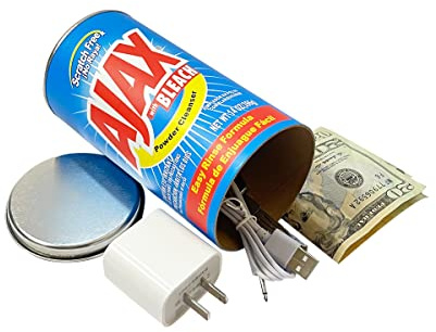 Ajax Stash Can Diversion Safe with Huge Hidden Compartment for Keys, Cash and Valuables