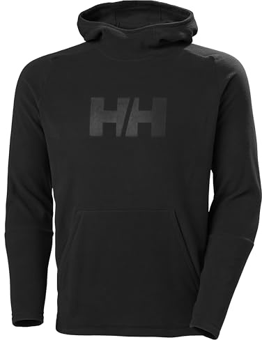 Helly Hansen Men's Daybreaker Logo Hoodie, Black 2.0, L