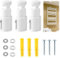 Rumgug 3 Pcs Support Radiateur Mural, Fixations pour Radiateur Sèche-Serviette Supports Universel Pince Porte Seche Serviette, Fixation Radiateur de Rechange en Prêts à Installer Distance Réglable