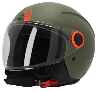 Acerbis Casco Jet Brezza, verde militar, talla S