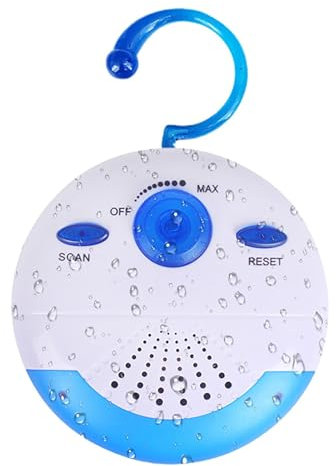 Radio FM Étanche – Radio De De Poche Radio De Compacte Min Radio De Radio De Salle De Bain Radio De Baignoire Radio Domestique Radio Extérieure Radio De Étanche Crochet Ra