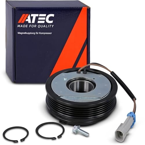 ATEC Germany 1x poulie avec roulement, 1x bobine magnétique avec fiche, 1x plaque de pression