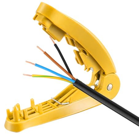 Crimpadora de cables de red, herramienta pelacables de cable, alicates portátiles con agarre ergonómico, cortador de perforación UTP para computadora, teléfono, teléfono